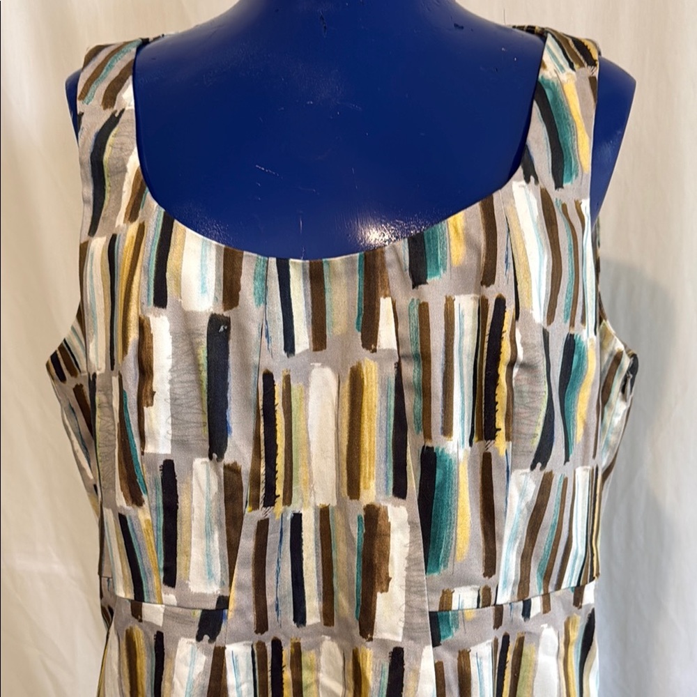 Lavia Italian Multicolor Striped Midi Dress 48/12 NWT retai $528
